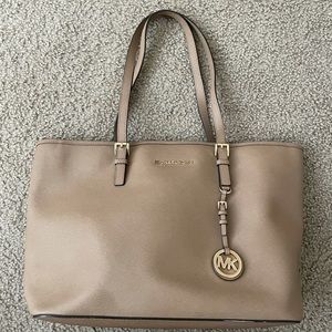Tan Michael Kors Tote Bag